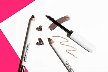 wet n wild Brow-Sessive Brow Pencil 9g- Dark Brown, Dual-Ended Eyebrow Pencil with Spoolie Brush for Thin and Thick Eyebrows, Natural Look Formula, Buildable Color Definition